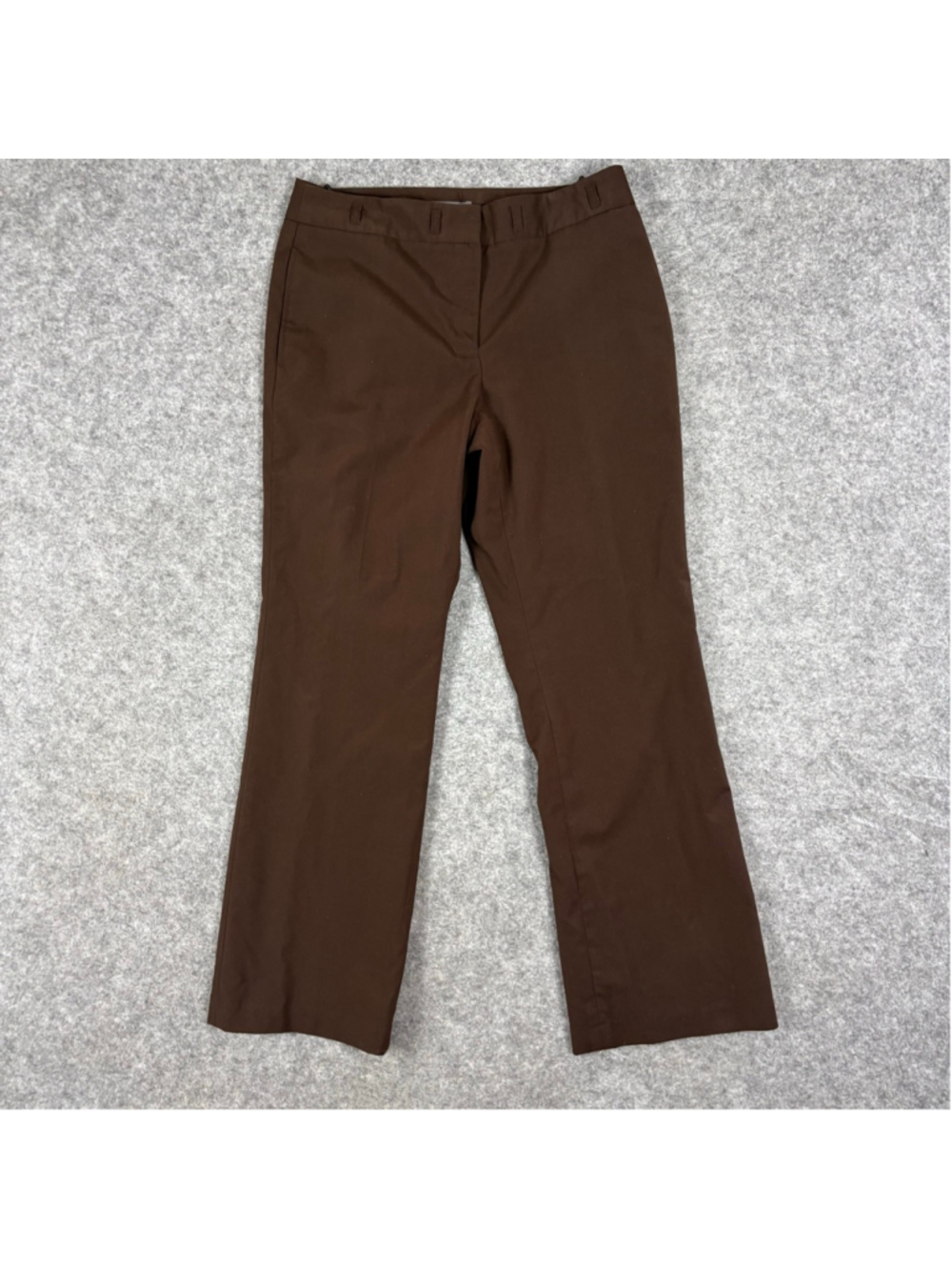 Liz Claiborne Audra Petite 8 Brown Career Dress Pants Straight Leg Slacks